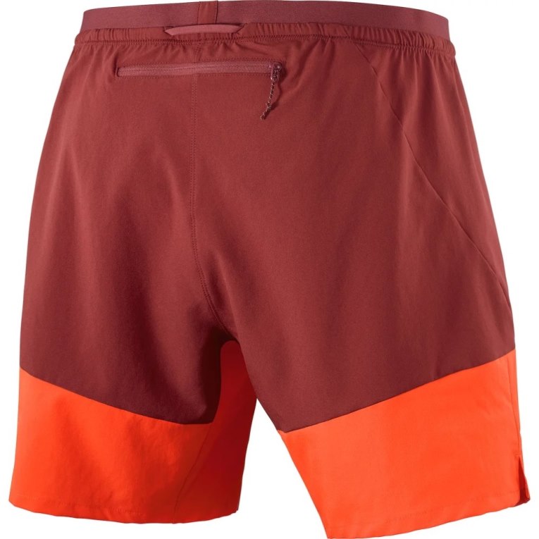 Bermudas Salomon Cross 7'' No Liner Hombre Rojos | MX BPOF236